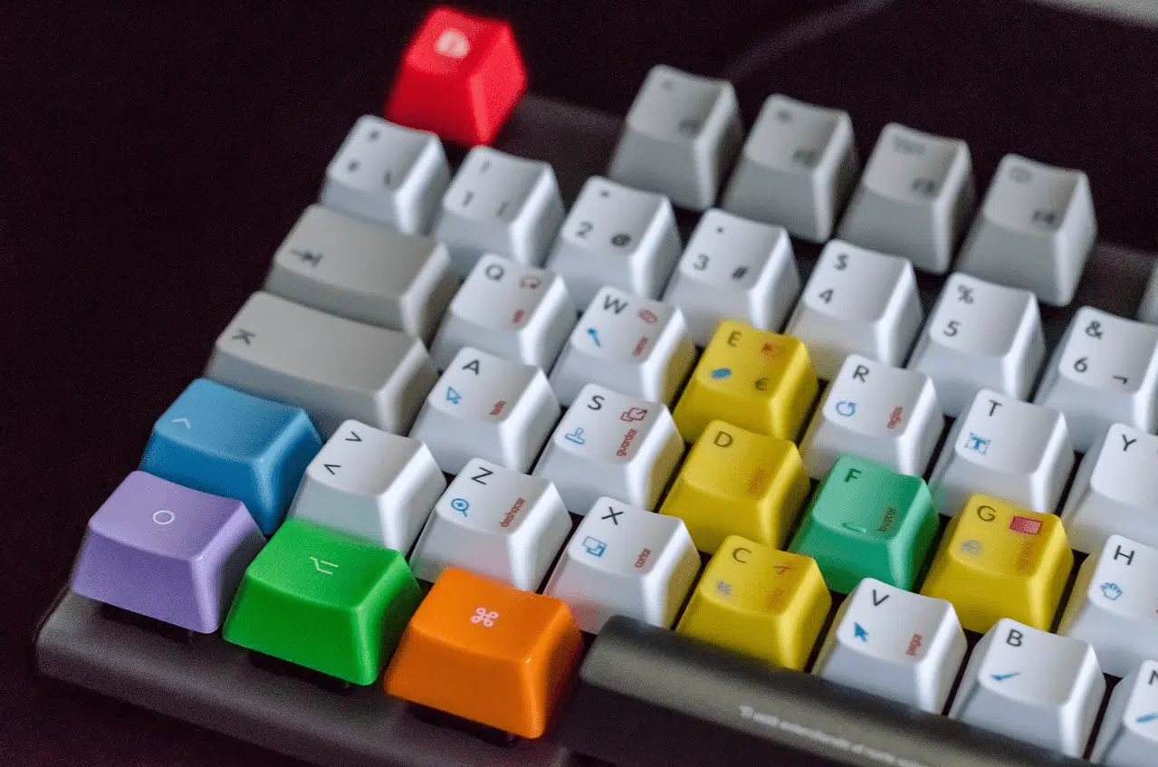 Clavier coloré et raccourcis