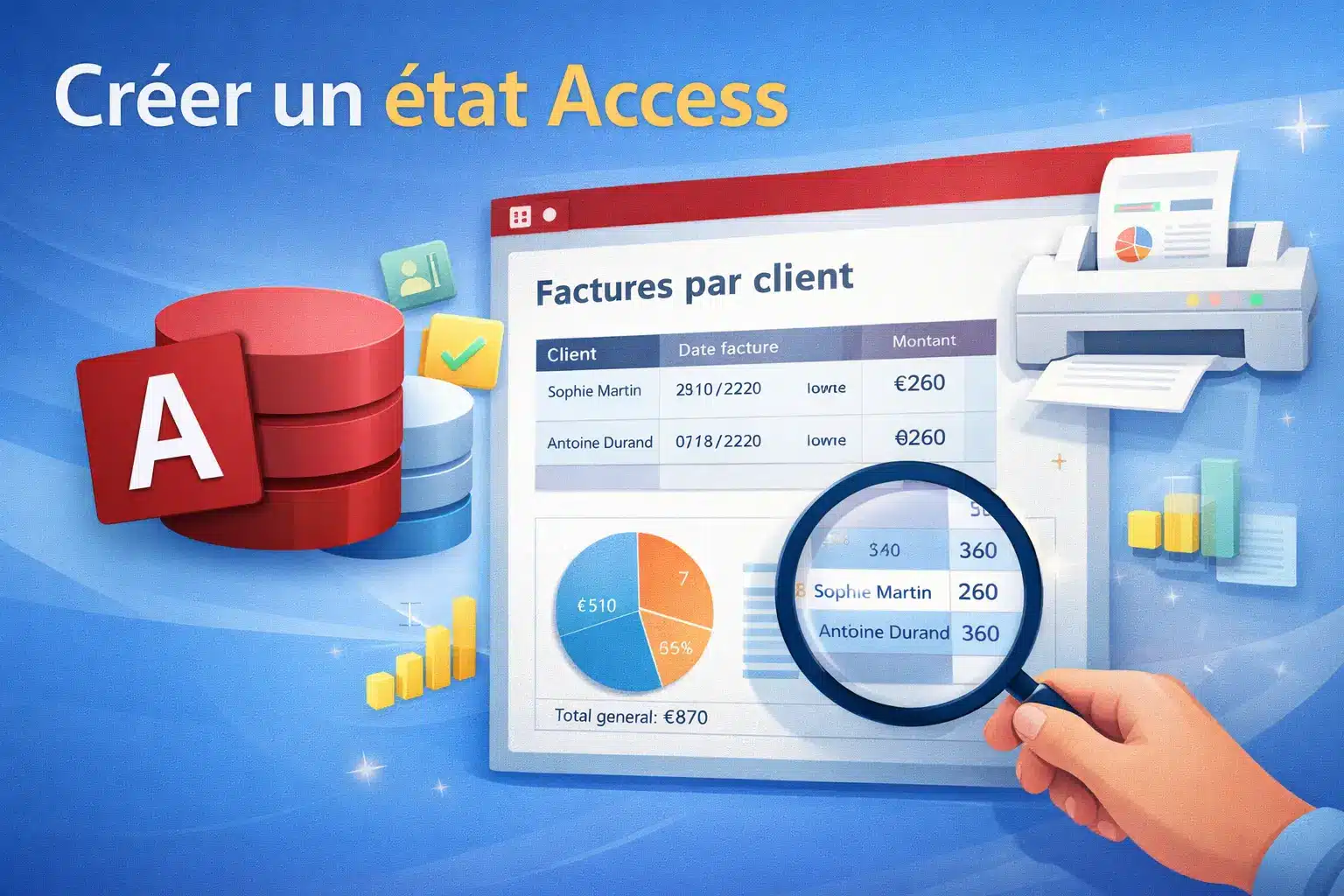 Créer un état Microsoft Access