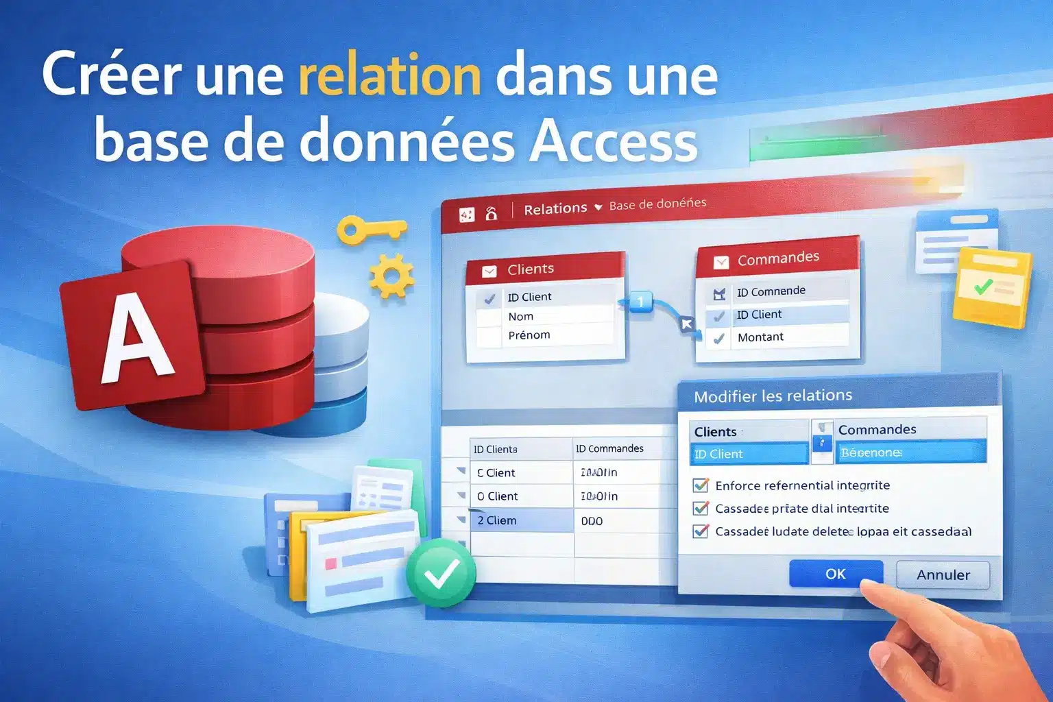Créer une relation dans Access