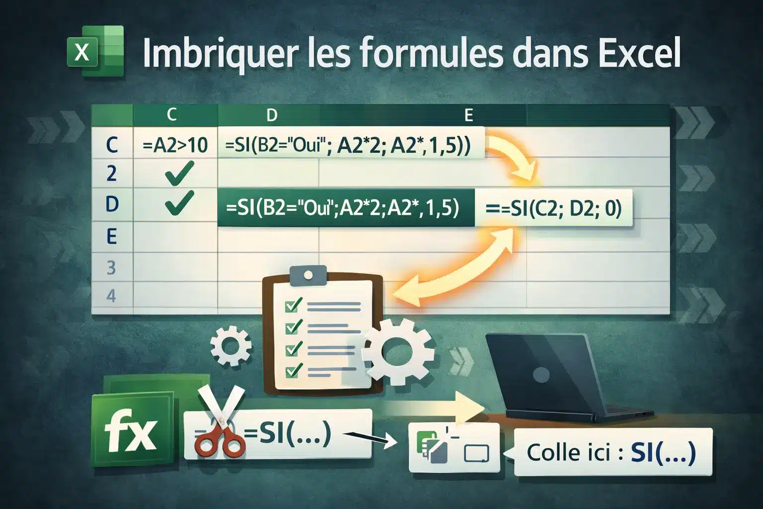 Imbriquer formule Excel