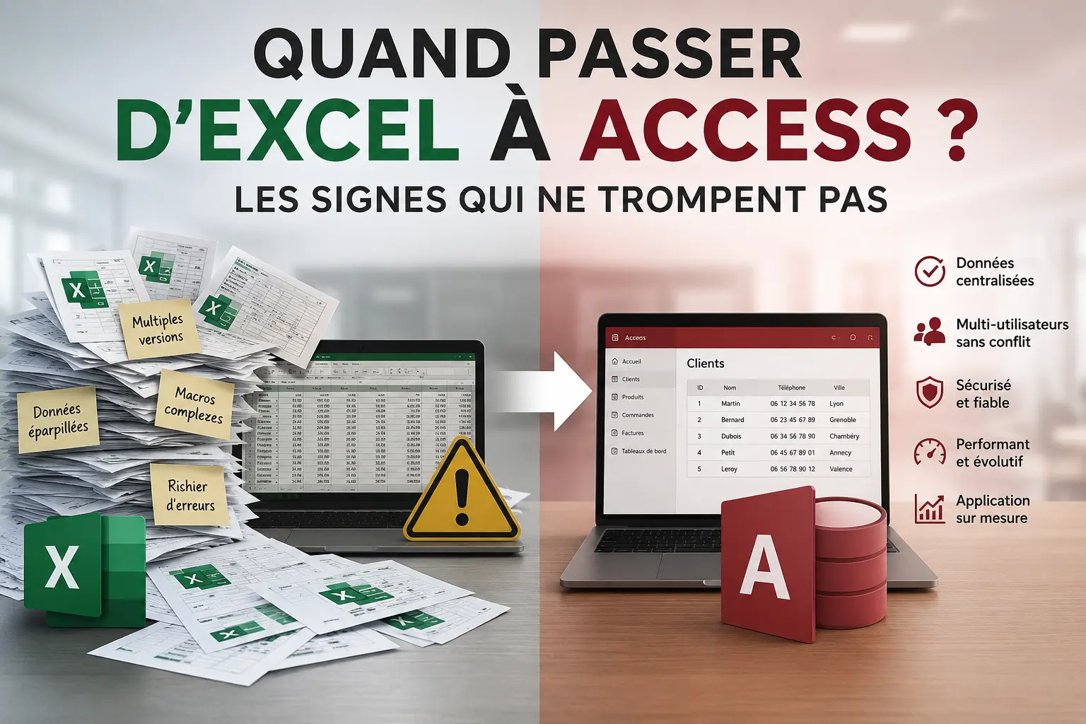 Quand passer d'Excel à Access ?