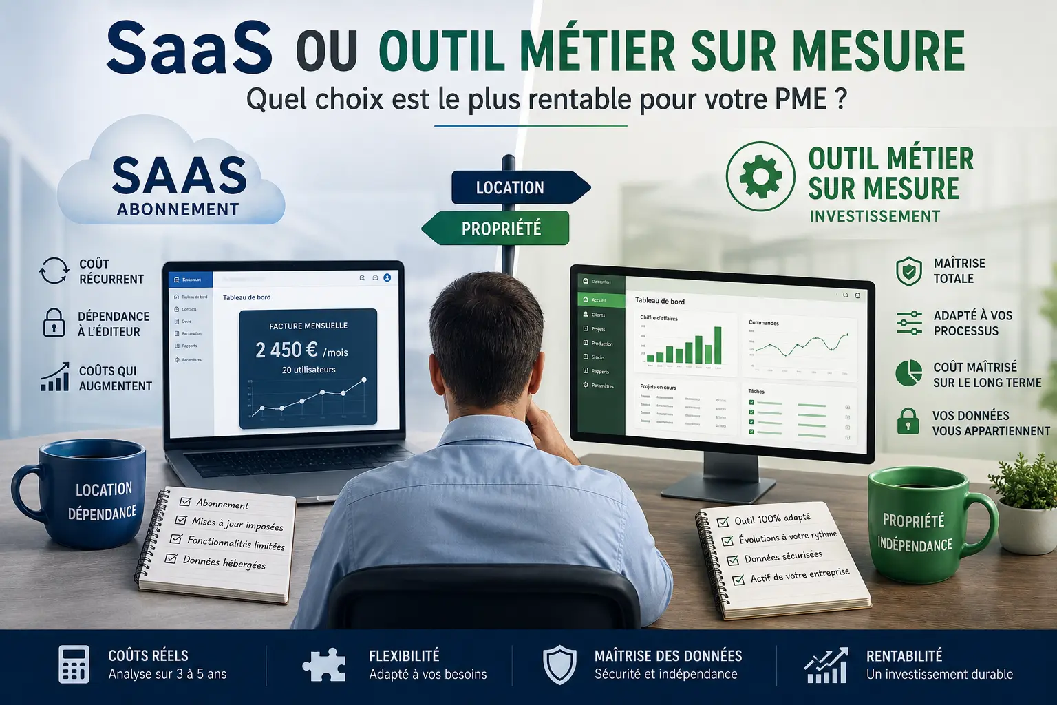 logiciel SAAS ou outils métier avec Access ou Excel