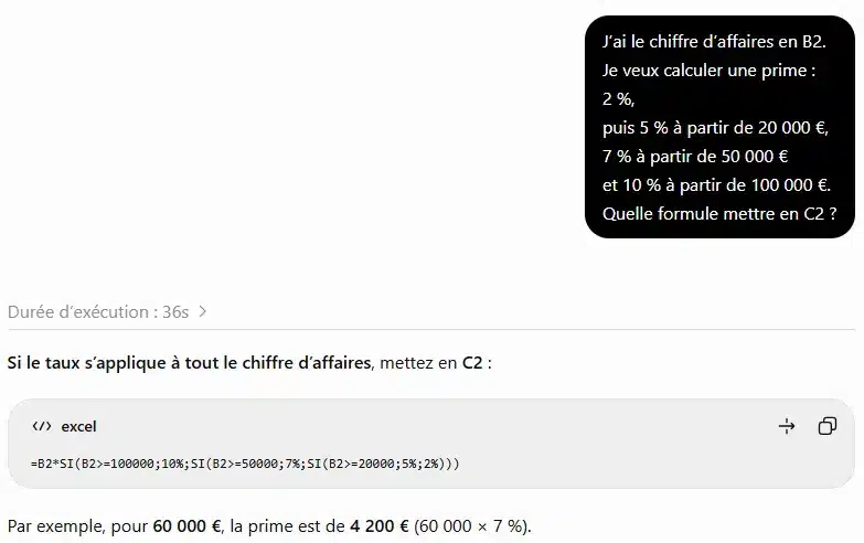 Créer formule Excel avec ChatGpt – DOPHIS – DOPHIS Formule Excel avec ChatGPT